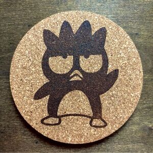 Badtz-Maru Laser Engraved Cork Coaster